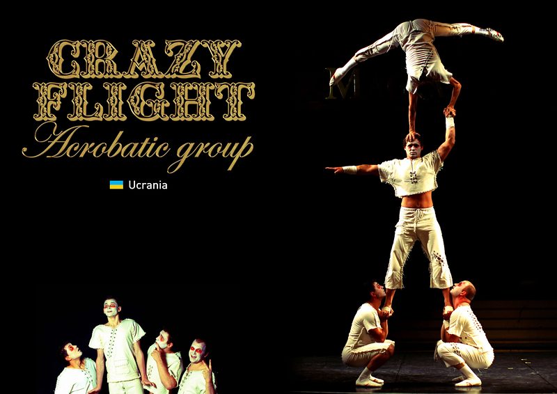 Crazy Flight Acrobatic Group (Ucrania), torre humana.
