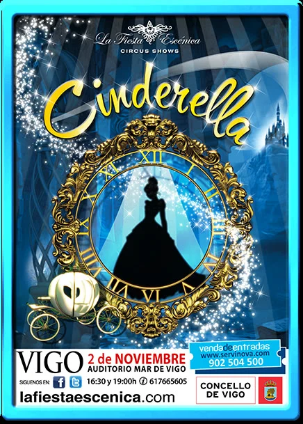 Cartel del espectáculo Cenerentola de La Fiesta Escénica
