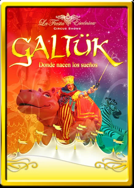 Cartel del espectáculo Galtük de La Fiesta Escénica