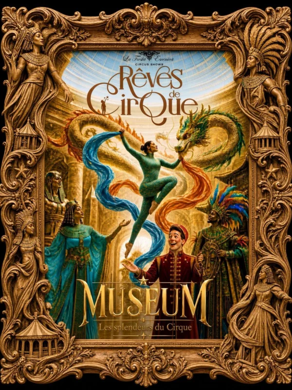 Cartel del espectáculo Rêves de Cirque Museum de La Fiesta Escénica